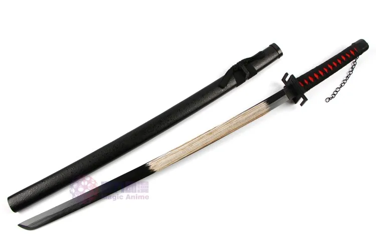 Bleach Kurosaki Ichigo Katana Аниме Косплей деревянный меч лезвие ножа оружие косплей реквизит для Хэллоуина Карнавал вечерние мероприятия