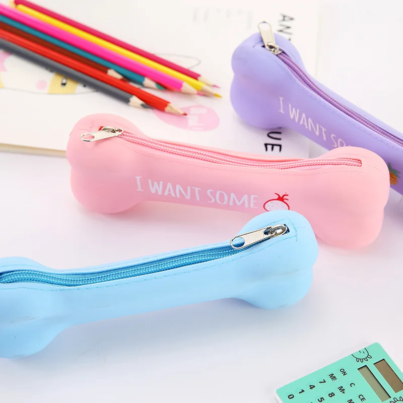 Новинка чехол-карандаш для мальчиков и девочек кавайная сумка с силиконовой