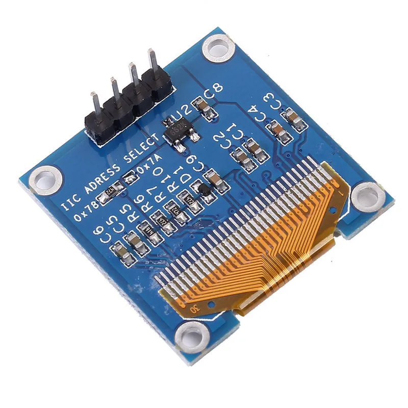 Для модуля OLED дисплея Arduino 0,96 дюймов IIC Серийный белый 128X64 IEC SSD1306 плата с ЖК-экраном GND VCC SCL SDA 0,9" Oled IEC