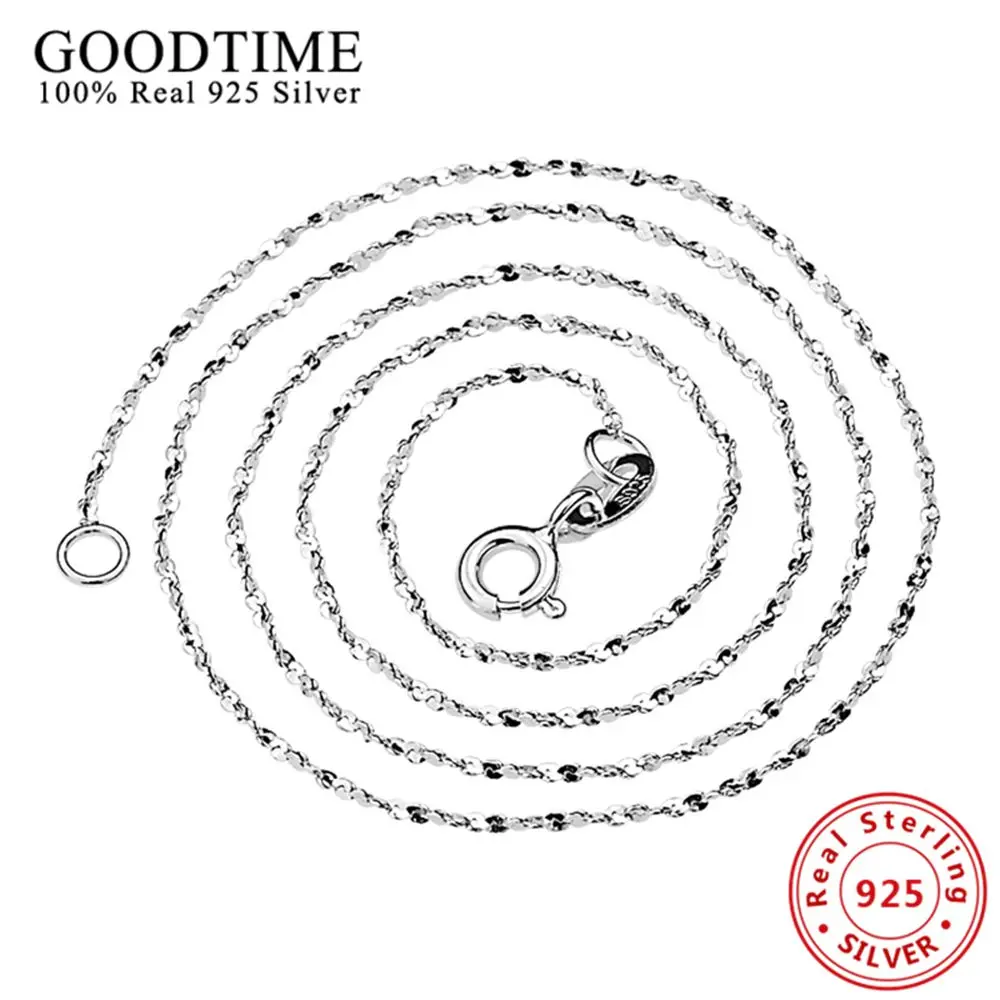 Модные ювелирные изделия из стерлингового серебра чистое серебро цепочка