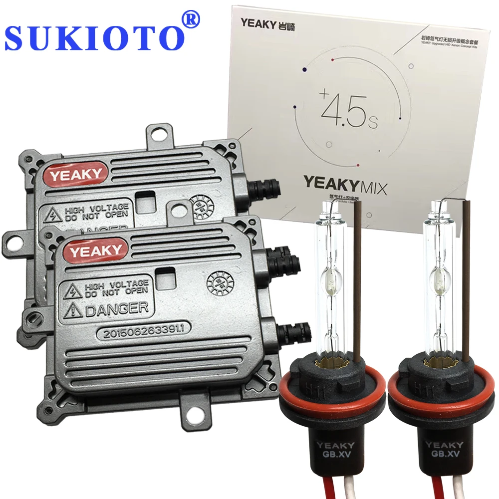 SUKIOTO Fast HID Kit Yeaky h1 H3 H7 H11 5500K 45W YEAKY MIX 9005 9006 yeaky lighting hid конверсионный комплект фар|h7
