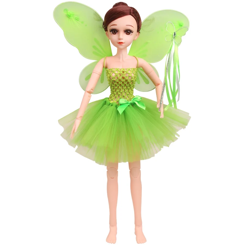 Одежда для кукол BJD 60 см 1/3 платье феи юбка из марли эльф крылья дух волшебная