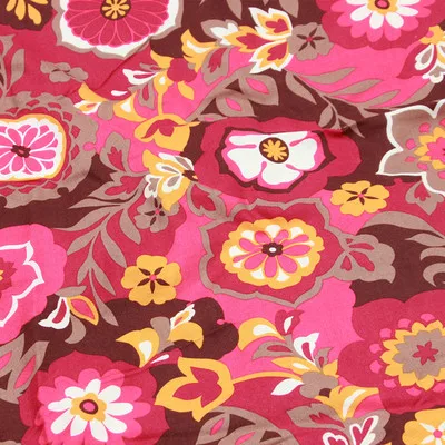 color 12 1 метр в виде цветка, из хлопковой ткани с принтом ручной работы, платье для одежды, кукла, хлопок, T456A - Цвет: color 12