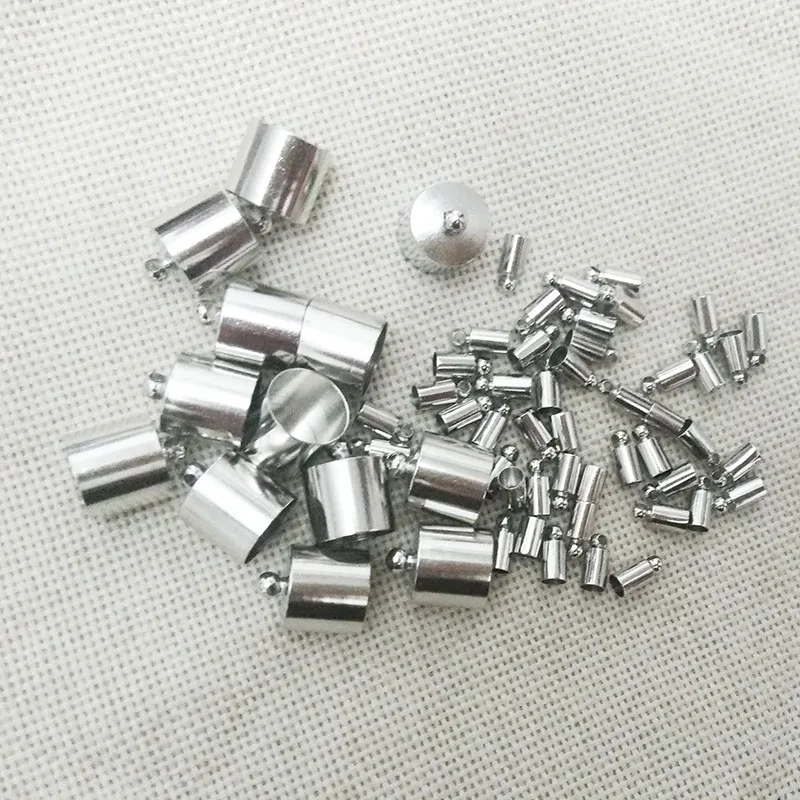 Обжимные концы обжимные концевые бусины бахрома кожаные шнуры кисточки ожерелье