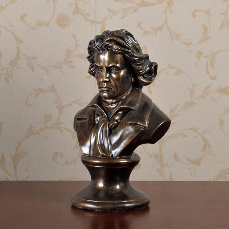 Европейские Креативные украшения для дома великий музыкант Бетховен Бюст Смола