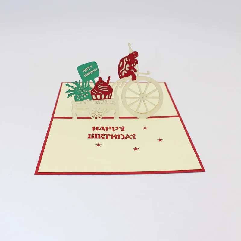 Подарок ручной работы для малышей с 3d изображением черепахи бумажное