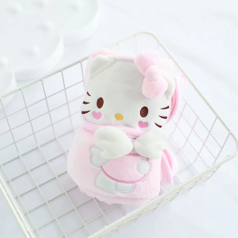 Cartoon Melody Cinnamoroll одеяло мягкая подушка плюшевое теплое для рук подарок на день