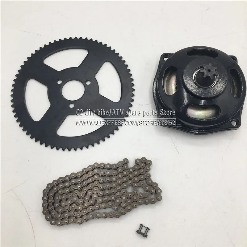 Система привода Mini Moto 47cc 49cc 138 звеньев цепь с зубчатым механизмом и задней