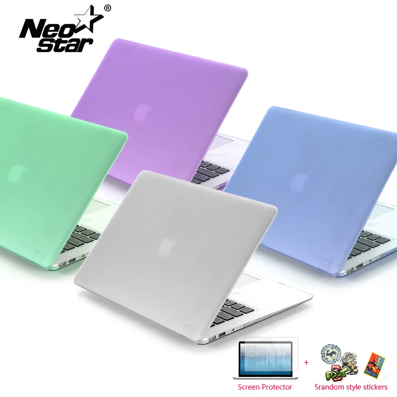 Чехол для ноутбука Macbook Air 13 Матовый Прозрачный чехол Apple Pro Retina 11 12 15 + защита