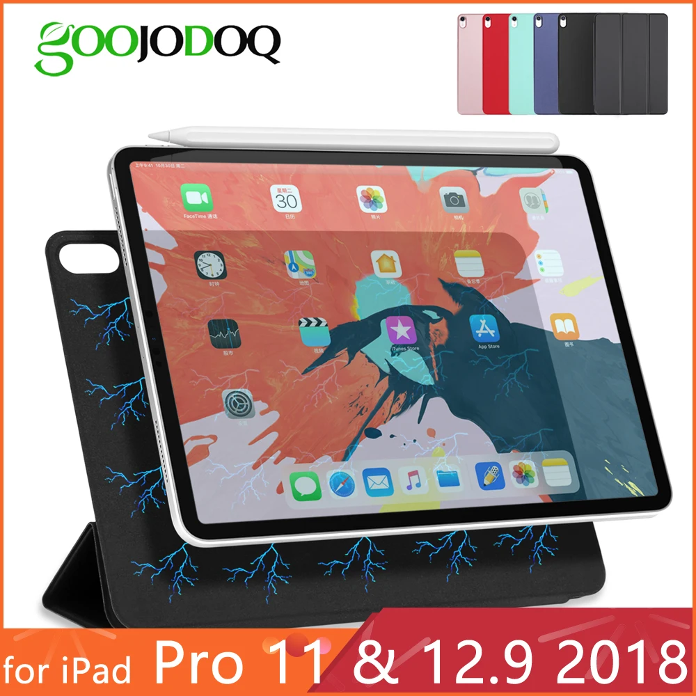 Для iPad Pro 11 Чехол для iPad Pro 12,9 Магнитный ультра тонкий чехол для смарт-телефона для iPad 11 дюймов чехол с поддержкой беспроводной зарядки