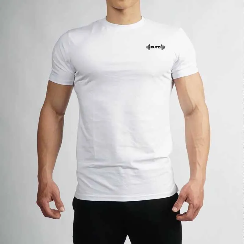 Модные мужские футболки летние спортивные для бега мужская одежда с коротким