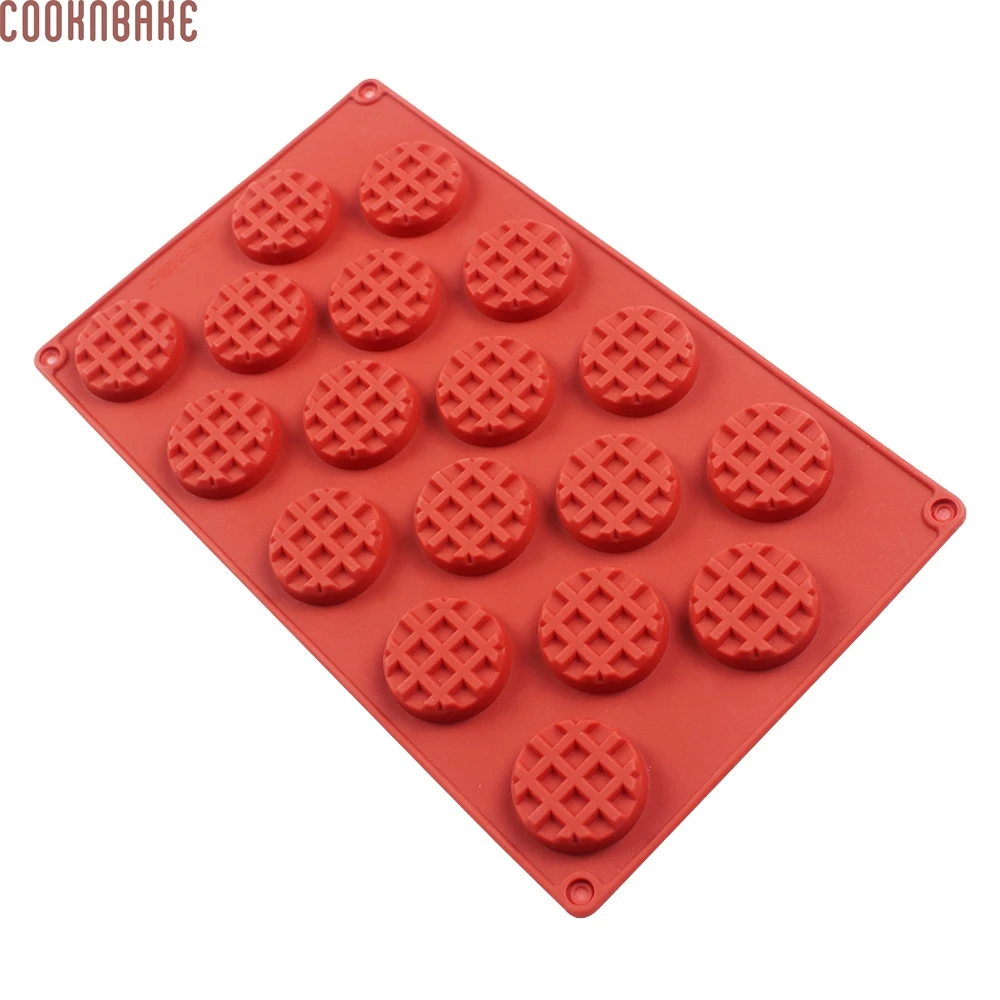 COOKNBAKE вафельная силиконовая форма для печенья 18 отверстий инструмент украшения