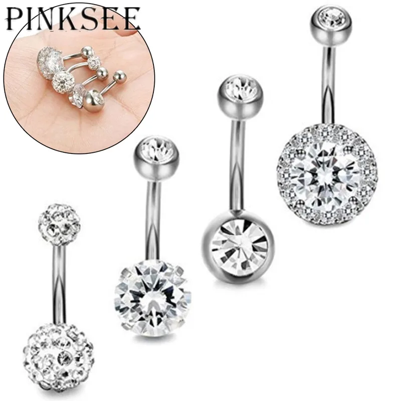 Женское кольцо для пирсинга живота PINKSEE в стиле рок | Украшения и аксессуары