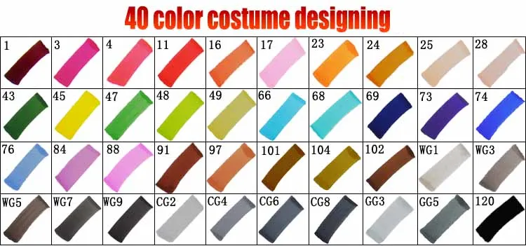 40 costume designing 30/40/60/80 художника с двойной головкой Маркер Набор маркером в наборе, манга анимация дизайн Краски эскиз маркеры для рисования товары для рукоделия - Цвет: 40 costume designing
