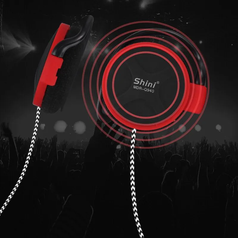 Original SHINI Q940 3.5mm Headphones Stereo Bass Music Earphone Ear Hook Headset fone de ouvido For MP3/4 Computer Mobile Phone |
