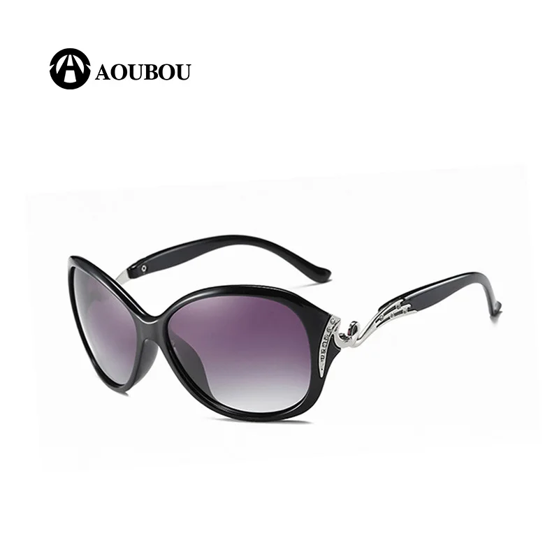 Женские поляризационные очки в стиле ретро брендовые дизайнерские с большой