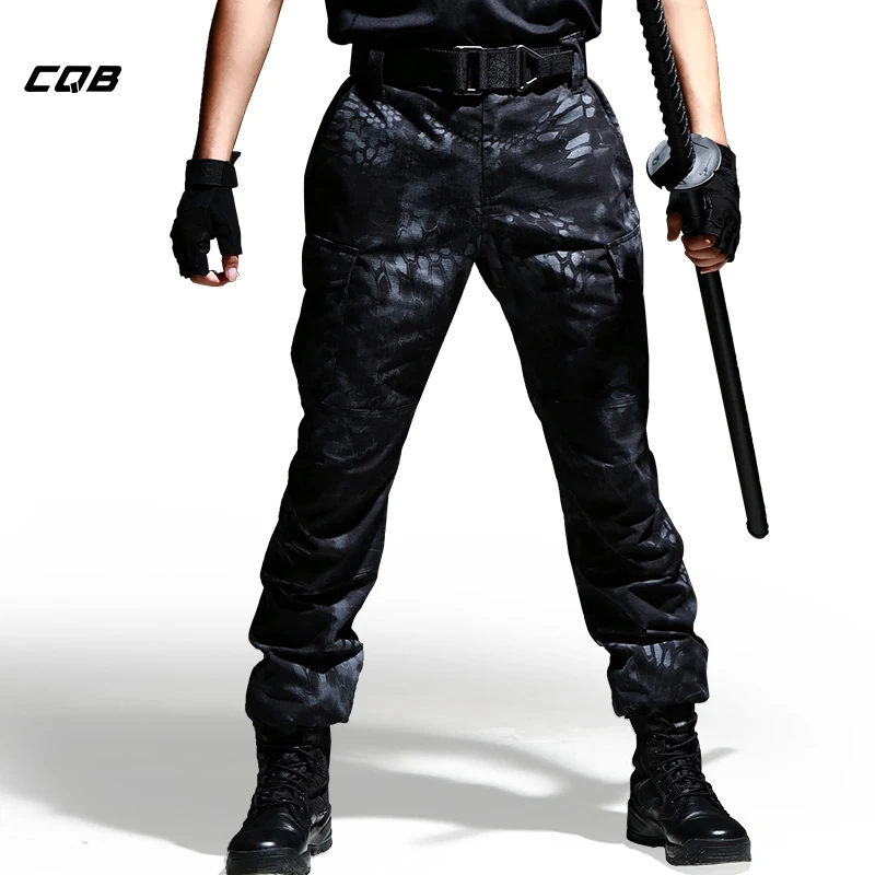 

CQB Outdoor Sports Tactical Military Men's Camouflage Pants for Camping Hiking Scratch Resistant Wear-resistant Overall Trousers