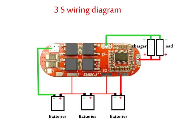 3 шт./лот BMS 25A 3S 12 6 V 4S 16 8 5S 21V 18650 Защитная печатная плата для зарядки литий ионной