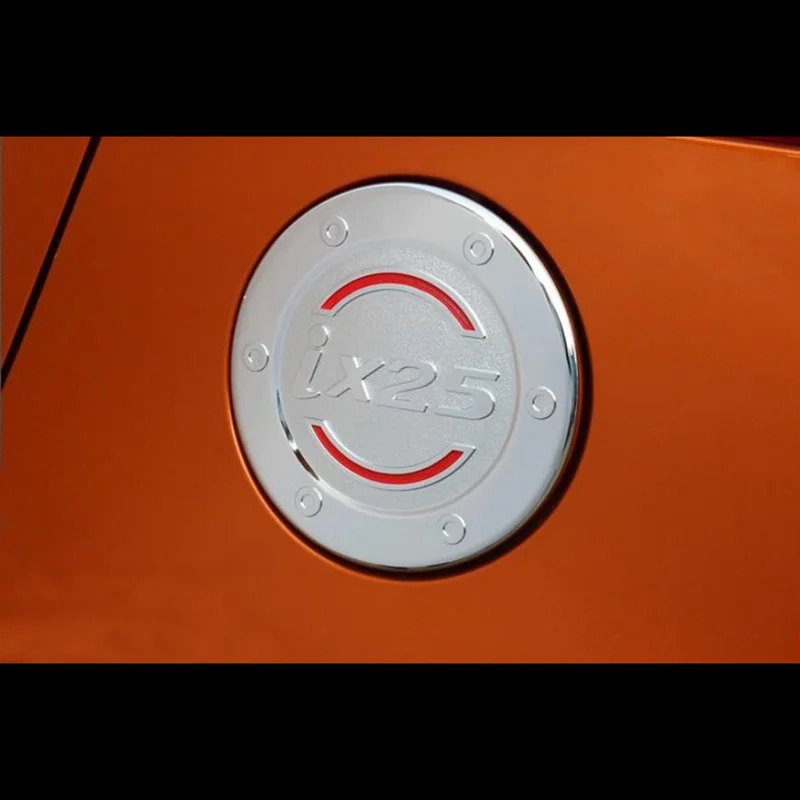 

ABS chrome plastic fuel cap tank cover for 2015 HYUNDAI IX25 CRETA car-styling plating protective decorative trim film stickers
