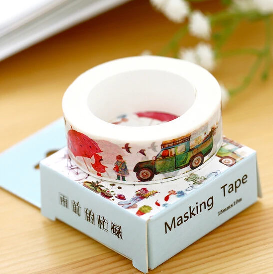 

20 pcs/lot Cute Cartoon Design Adhesive Tape DIY Scrapbooking Sticker Label Masking Tape Stationery Supplies(tt-4860)