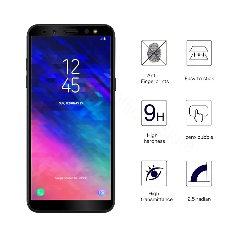 Закаленное стекло для Samsung A6 a6 2018 A600 Защита экрана Galaxy Plus пленка + A605F A6Plus 6 |