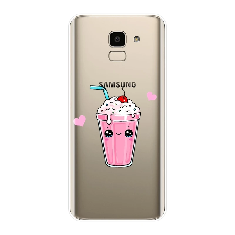 Для Samsung Galaxy J2 J5 J7 Prime J3 2015 2016 2017 J4 J6 J8 Plus чехол для телефона силиконовый милый