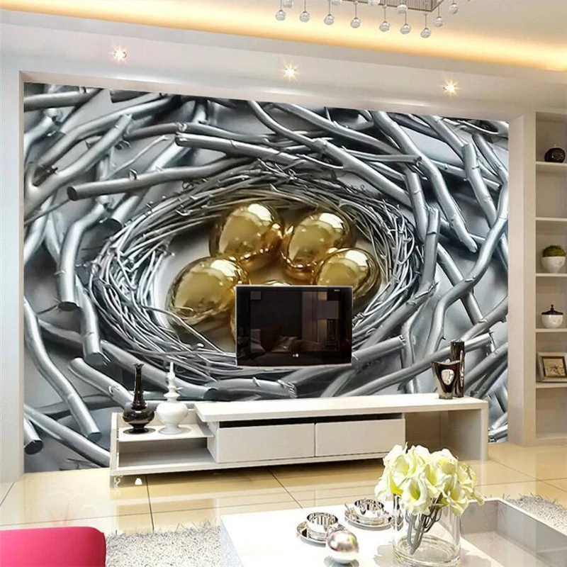 Рельефная настенная декоративная картина wellyu Nest 3D фон настенное украшение