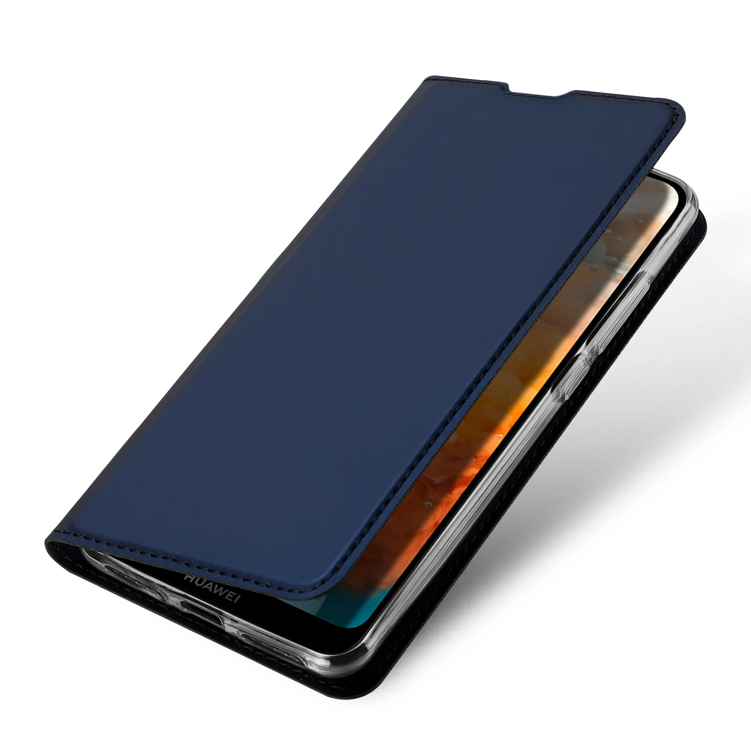 Роскошный чехол книжка из искусственной кожи с откидной крышкой для Huawei Y6 Pro 2019