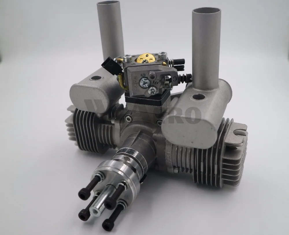 RCGF 40cc TS двухцилиндровый бензиновый/бензиновый двигатель для RC самолета