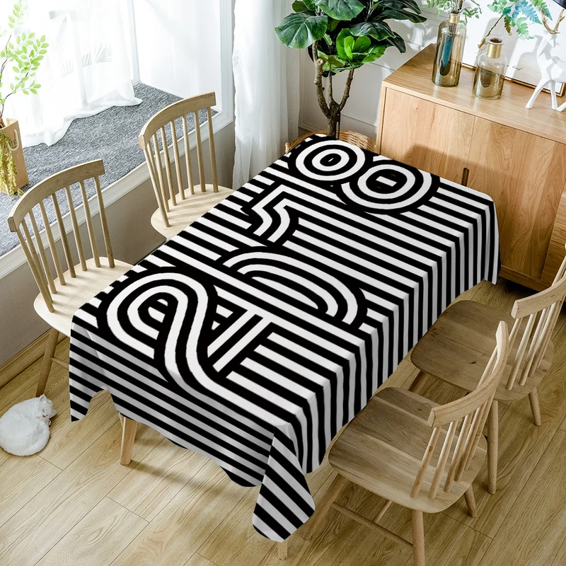 Психоделический Геометрическая кактуса акварель скатерть полиэстер Nappe