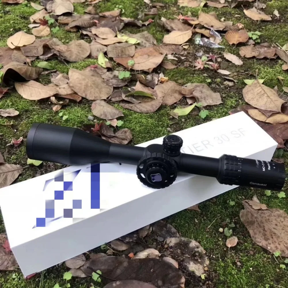 LUGER 5-25x50 FFP Conquest прицел боковой Параллакс тактическая оптика охотничьи прицелы R/G/B с подсветкой сетка винтовка прицел