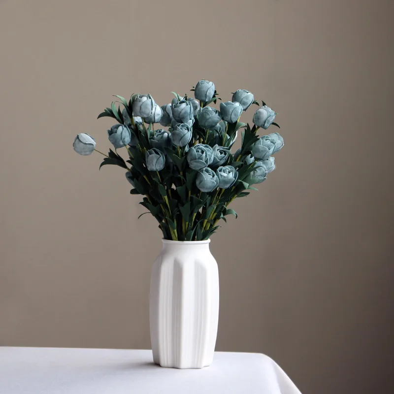 Современная Минималистичная маленькая свежая белая керамическая ваза украшения