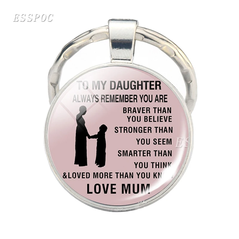 Брелок с надписью To My Son ювелирный брелок Always bemдекабря You Braver со стеклянным