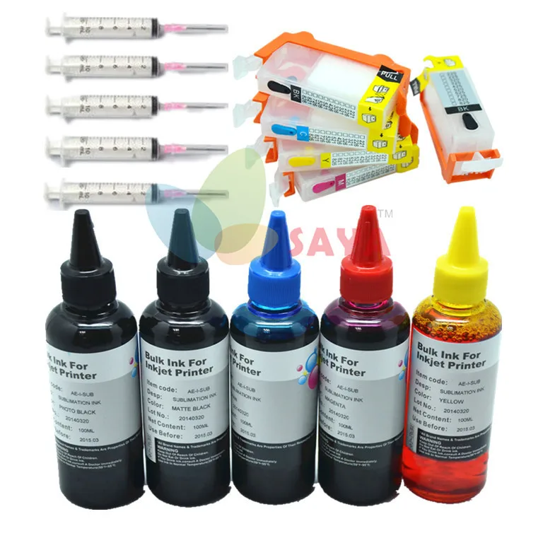 PGI-550BK набор пустых чернил для Canon Pixma iP7250 MG5450 MG5550 iX6850 MX725 MX925 MG5650 MG6650 | Компьютеры и