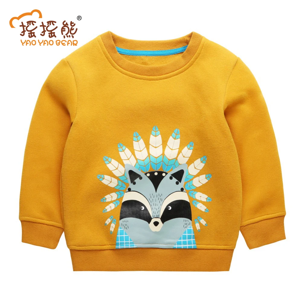 2016 Новых Мальчиков Толстовки Мультфильм Pattern Для Детей Детская Одежда С Длинным