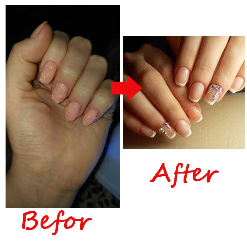 Beateal поли гель Наборы Nail Art французский прозрачный дизайн ногтей камуфляж Цвет