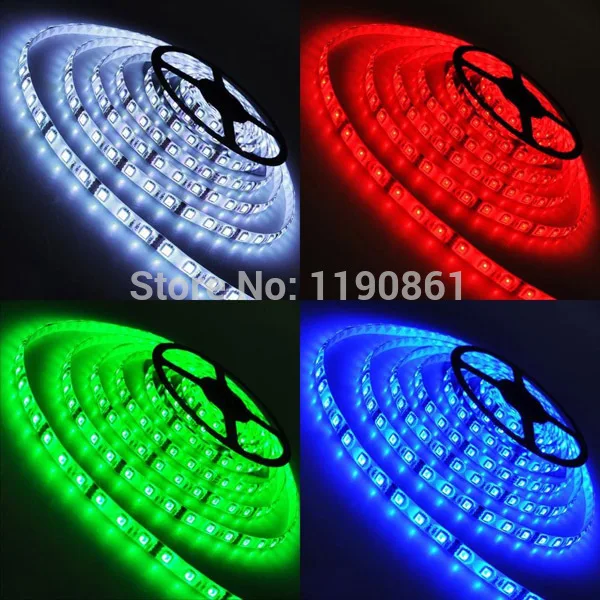 Free доставка 5050 300 5 М СВЕТОДИОДНЫЕ Ленты SMD Гибкие свет 60led/м Не водонепроницаемый