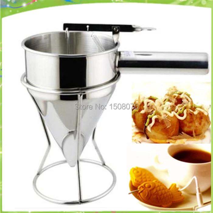 

commercial stainless steel funnel fish ball taiyaki funnel takoyaki funnel