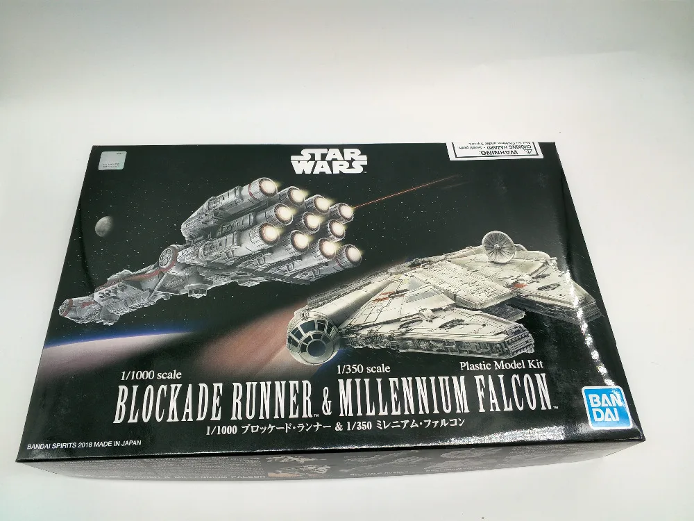 Bandai Звездные войны автомобиль 1/1000 Блокадный бегун и 1/350 Сокол набор фигурка Brinquedos куклы