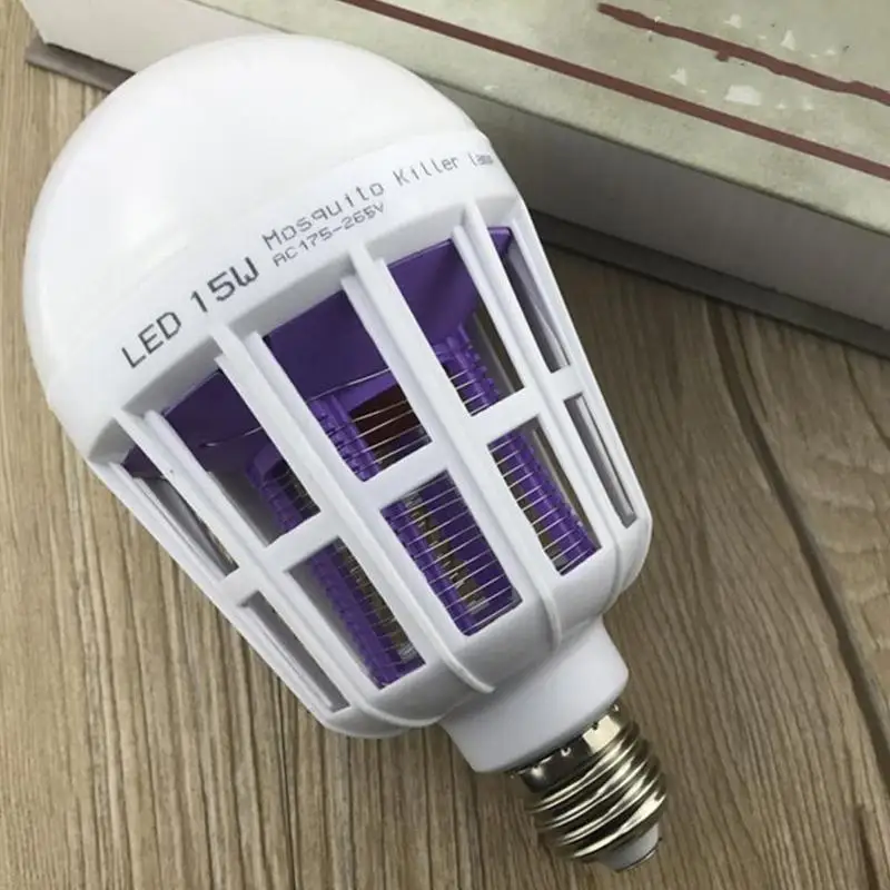 Светодиодсветильник лампа ловушка для комаров E27 2 в 1|mosquito killer bulb|led 220v lamplamp lamp |