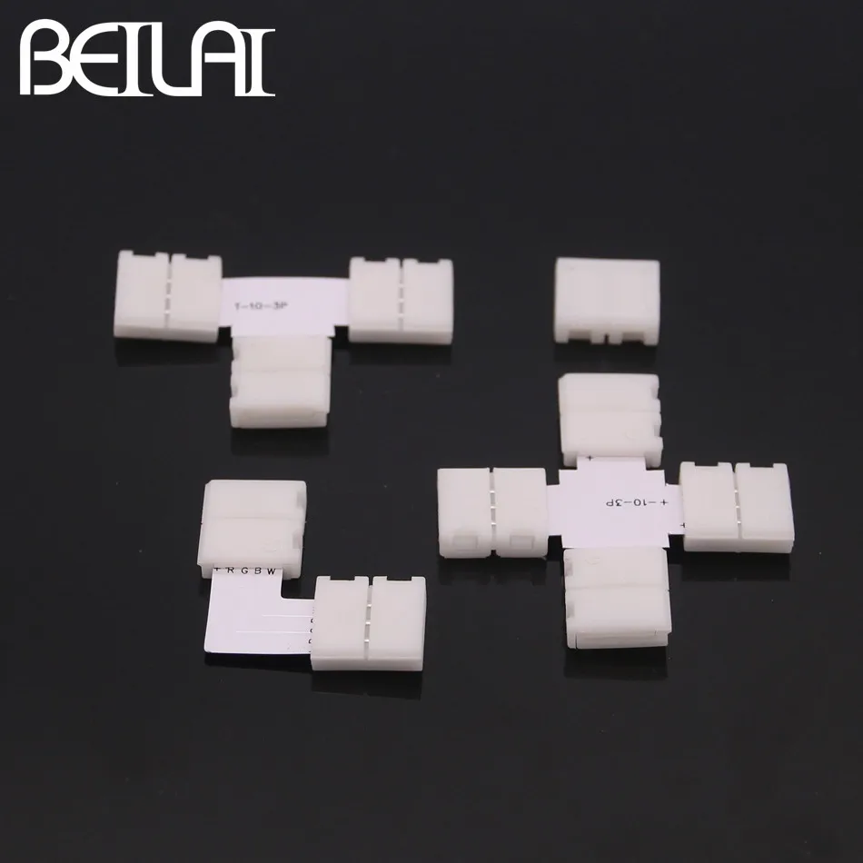 BEILAI 10 шт 3pin мм Светодиодная лента контроллер бесплатная сварка для SMD 5050 2811 2812B IC