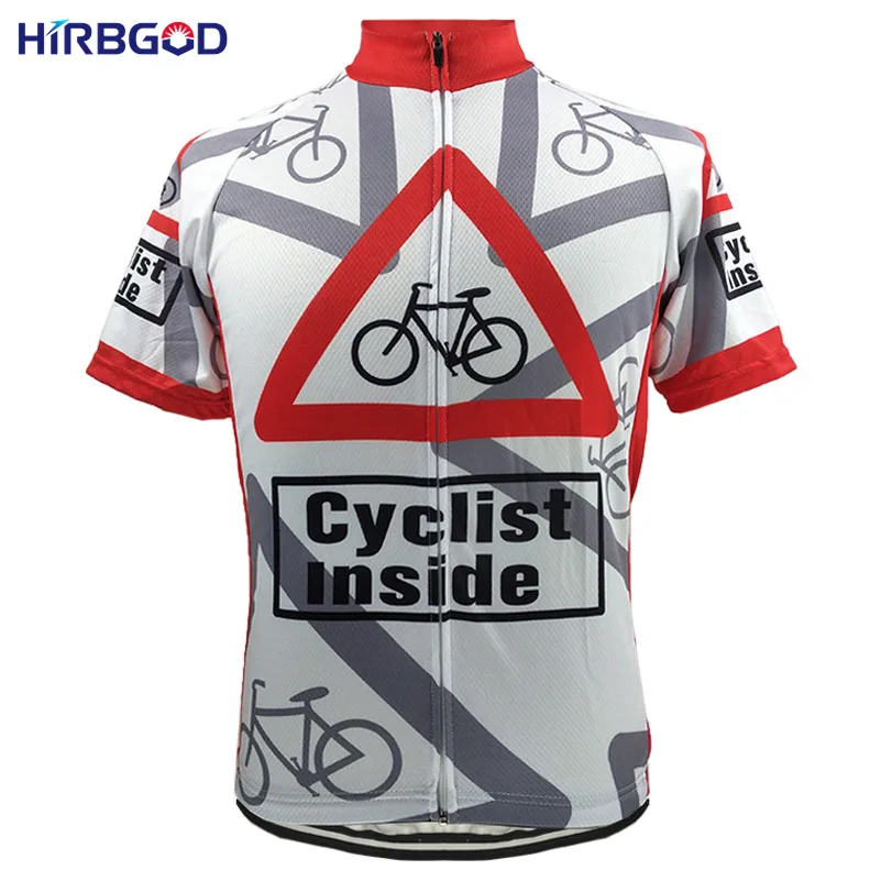 HIRBGOD внутри унисекс для мужчин с коротким рукавом Велоспорт Джерси велосипедная