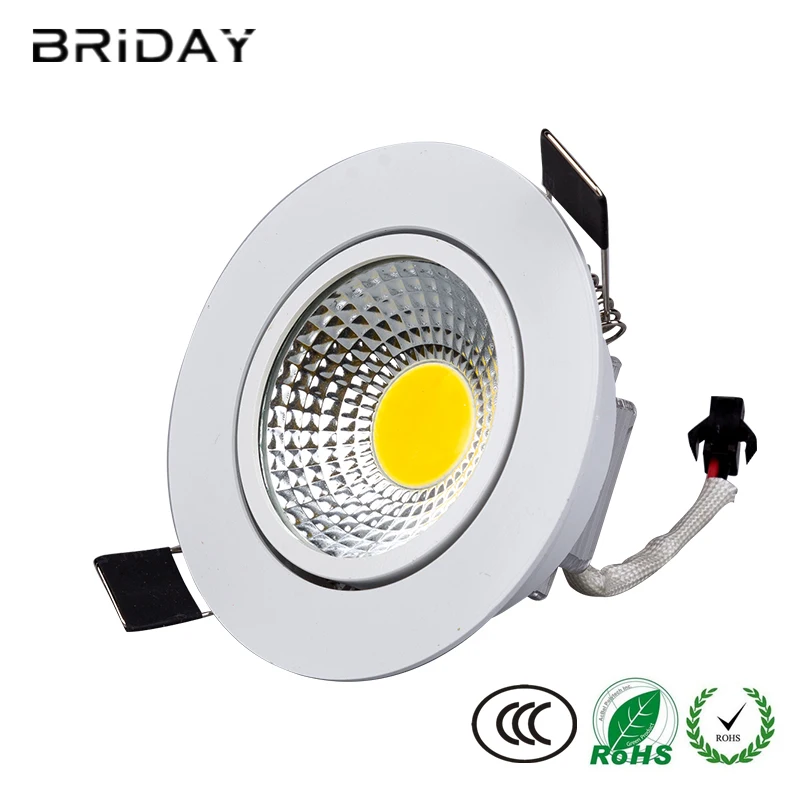 Новое прибытие dimmable светодиодные светильники лампы удара 3 Вт 5 7 9 12 15 прожектор 85