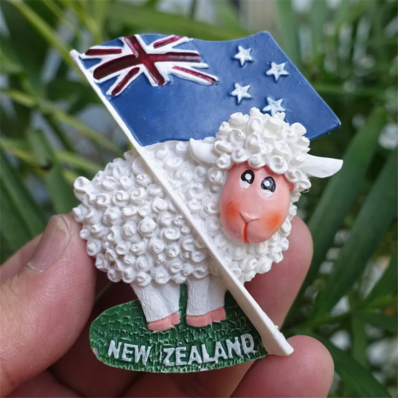 New Zealand Fridge Magnet Flag / Animal Sheep Tourist Souvenirs | Дом и сад