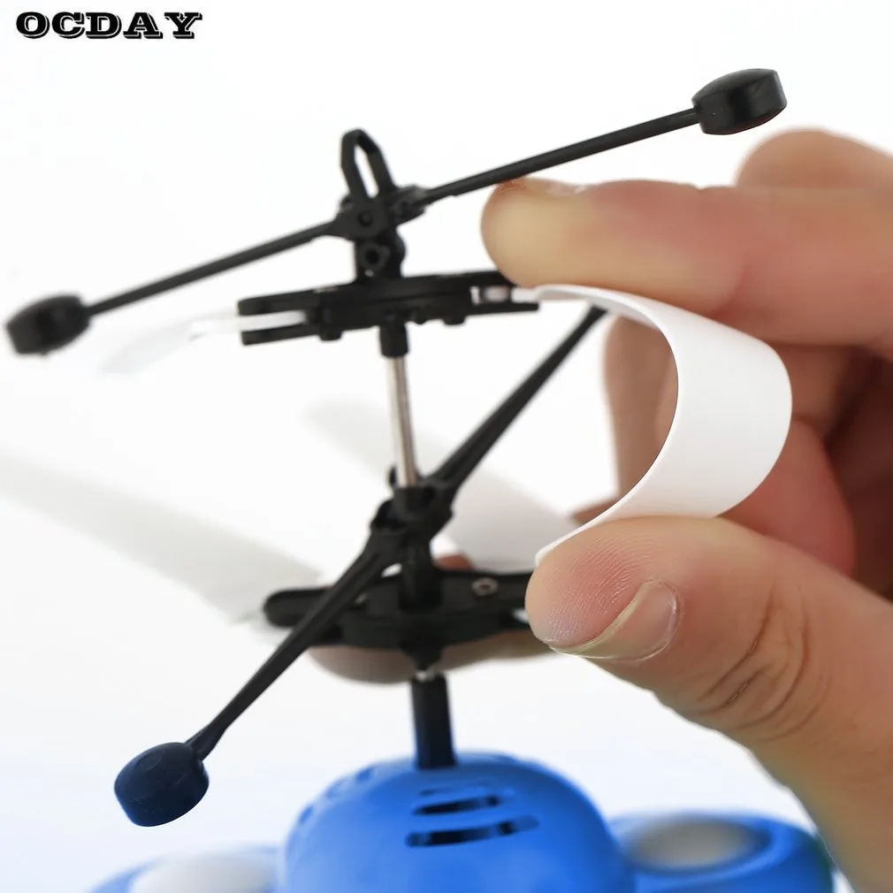 OCDAY RC летающий шар Дрон вертолет Волшебная инфракрасная индукция диско-полет НЛО светодиодный шар сценическая лампа игрушки для детей Рождественский подарок