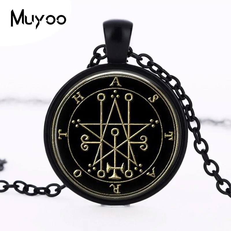 Печать Astaroth подвеска с логотипом Sigil ожерелье художественная винтажная круглая