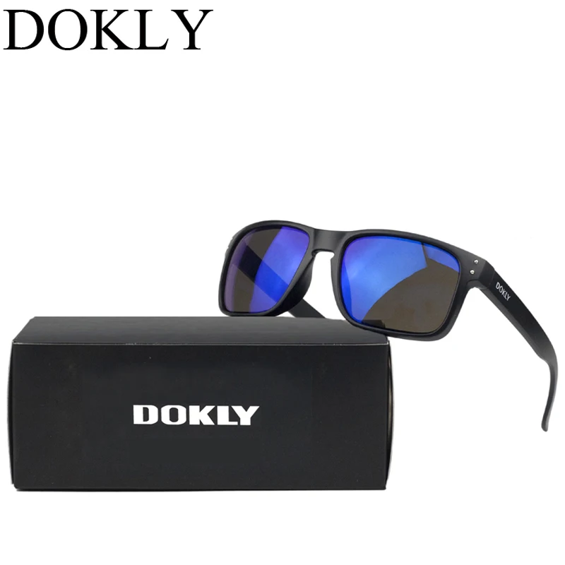 Мужские солнцезащитные очки Dokly брендовые дизайнерские с разноцветным покрытием