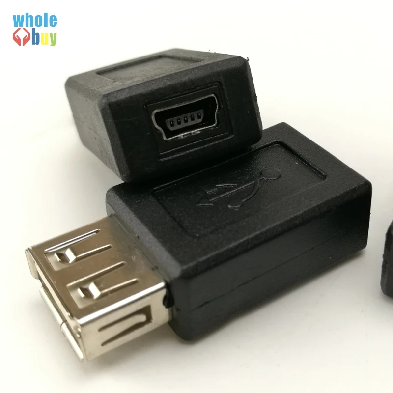 500 шт./лот горячая Распродажа черный Usb A 2 0 разъем мама к Мини B 5-контактный