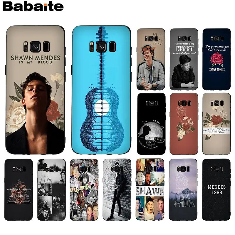 Мягкий чехол для телефона Babaite популярный поп-певец Шон Мендес магкон Samsung GALAXY s6