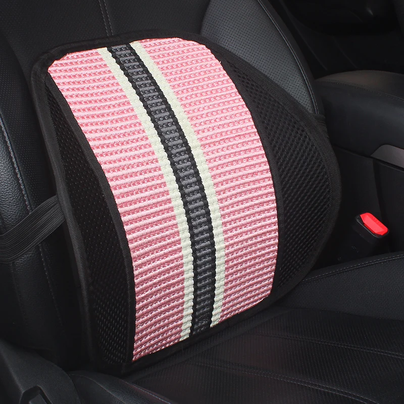 

Car Seat Waist Cushion Office Chair Massage Back Lumbar Support Mesh Cushion Pad Black Mesh Back Lumbar Cushion for Car Driver